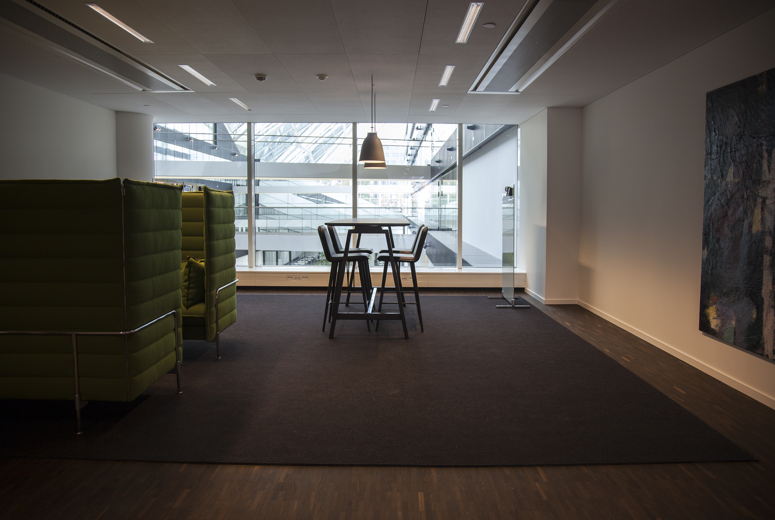 filttæppe kontor indretning